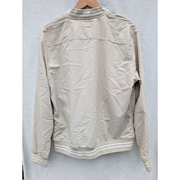 Denim & Flower Ricky Singh Mens Oxford Bomber Jacket XL Sand Lightweight - Picture 2 of 5